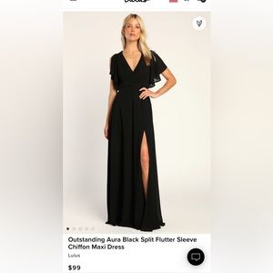 Lulu’s black maxi formal dress - NWT